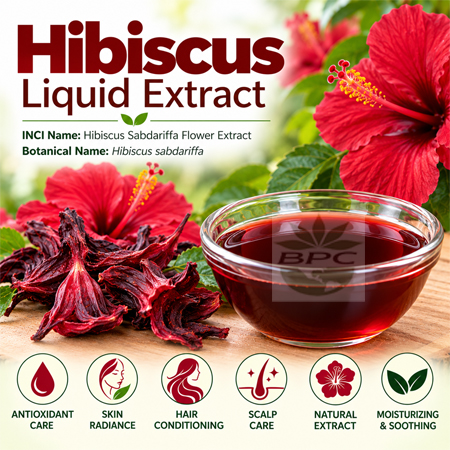 Hibiscus Liquid Extract Cosmetic